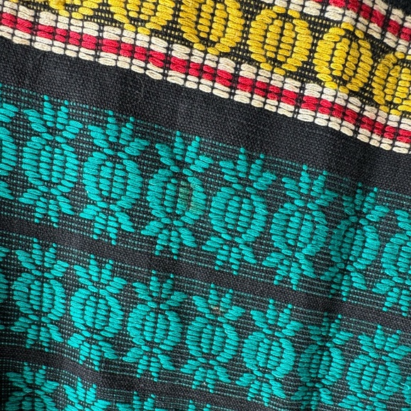 Vintage 1960s Dress Batik Dress Cotton Weave Size 8 - Picture 9 of 16